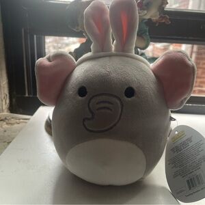 Squishmallows Cherish the Elephant with Bunny Ears 4.5" NWT